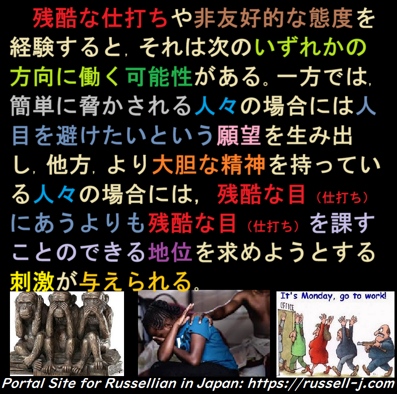 バートランド・ラッセルの本日の言葉